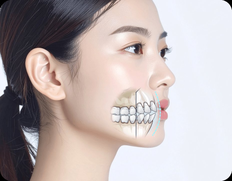凡是与美 - 突嘴手术 - Correction with Bimaxillary 前突手术
